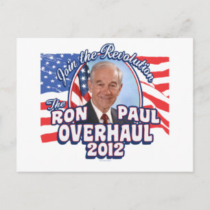 2012 Ron Paul Overhaul Vykort