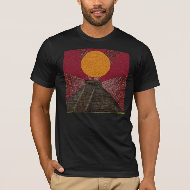 2012 skjortaT-tröja som beklär "Mayan Chichen Itza Tee Shirt (Framsida)