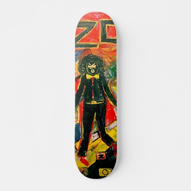 2012 SVART UTVECKLING SKATEBOARD BRÄDA 20 CM (Framsida)