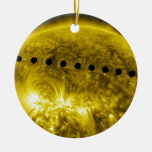 2012 Transit av Planet Venus över Sol Julgransprydnad Keramik