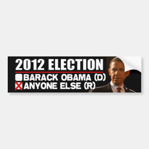 2012 val - Anti Obama Bildekal