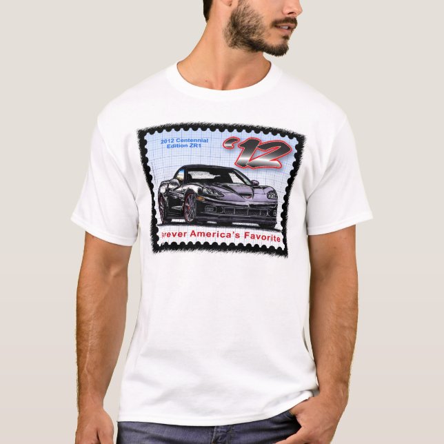 2012 Z06 hundraårs- upplaga Corvette Tee (Framsida)