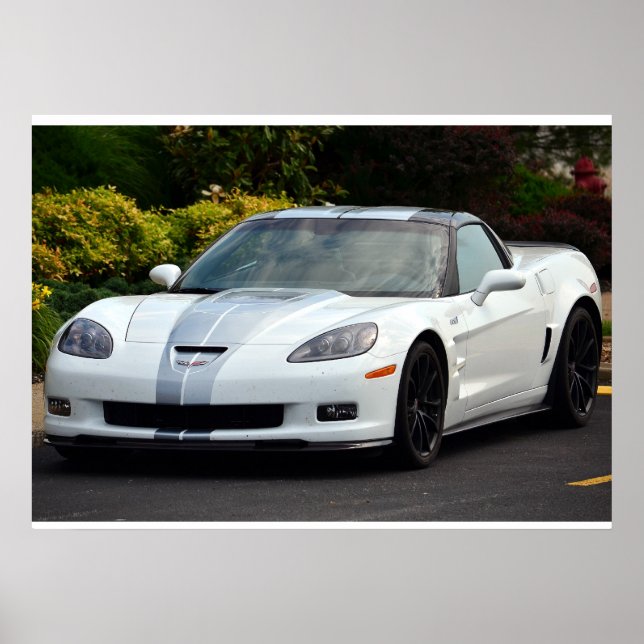 2013 60-årsdagen C6 Corvette ZR1 Poster (Framsidan)