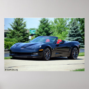 2013 60-årsdagen C6 Korvette 427 konvertibel Poster