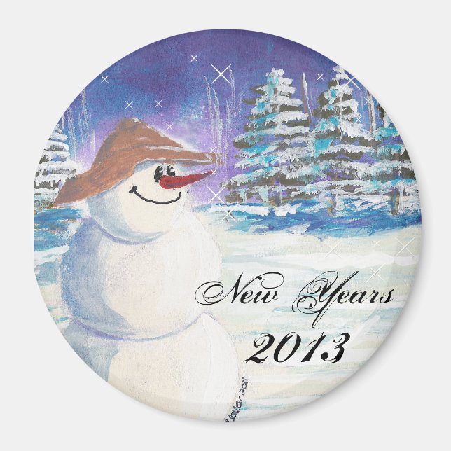 2013 års art i Snögubbe Magnet (Framsidan)