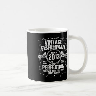 2013 års födelsedag för fiskare 2013 års födelseda kaffemugg