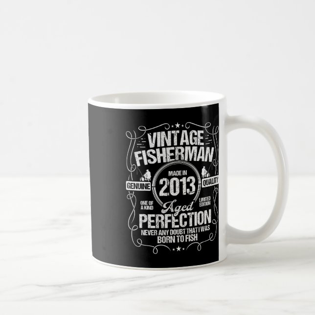 2013 års födelsedag för fiskare 2013 års födelseda kaffemugg (Höger)