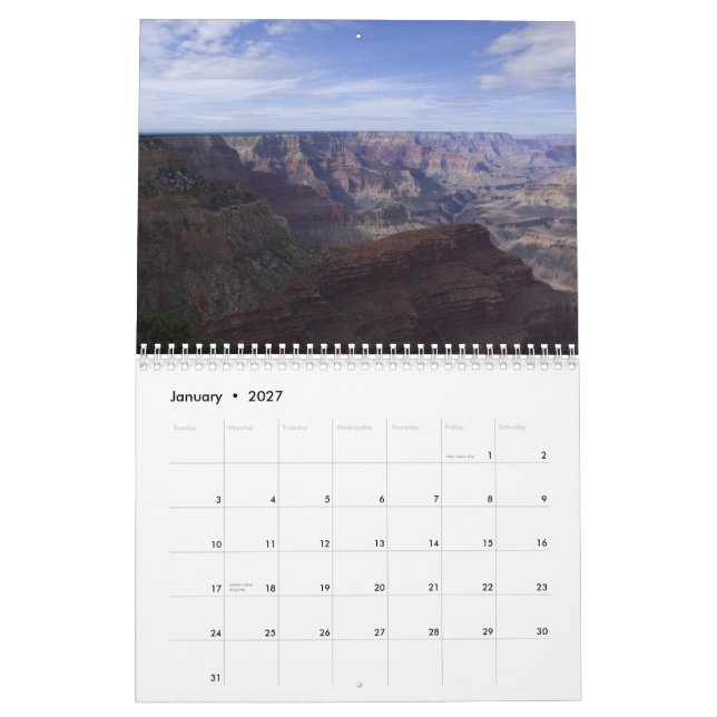 2013 års Grand Canyon-kalender Kalender (Jan 2027)