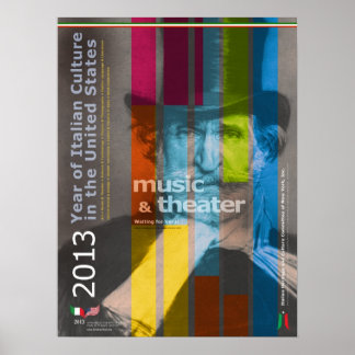 2013 års kulturår Giuseppe Verdi Poster