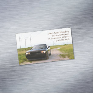 2013 Black American muskelCar Automotive Magnetiska Visitkort