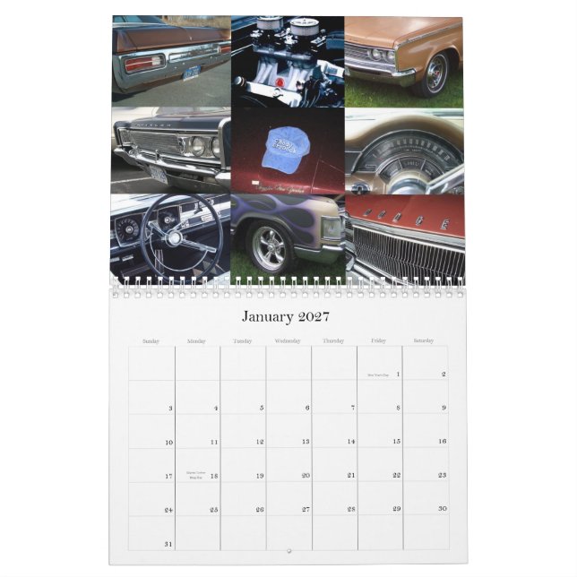 2013 C-Förkroppsliga den Mopar kalendern Kalender (Jan 2027)