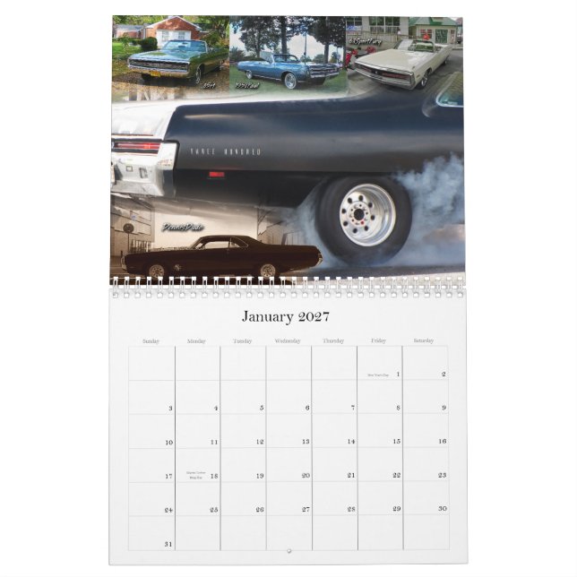2013 C-Förkroppsliga den Mopar kalendern Kalender (Jan 2027)