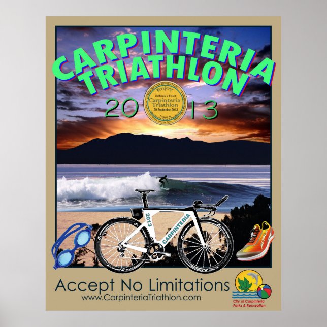 2013 Carpinteria Triathlon Poster (Framsidan)