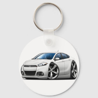 2013 Dodge Dart White Car Nyckelring