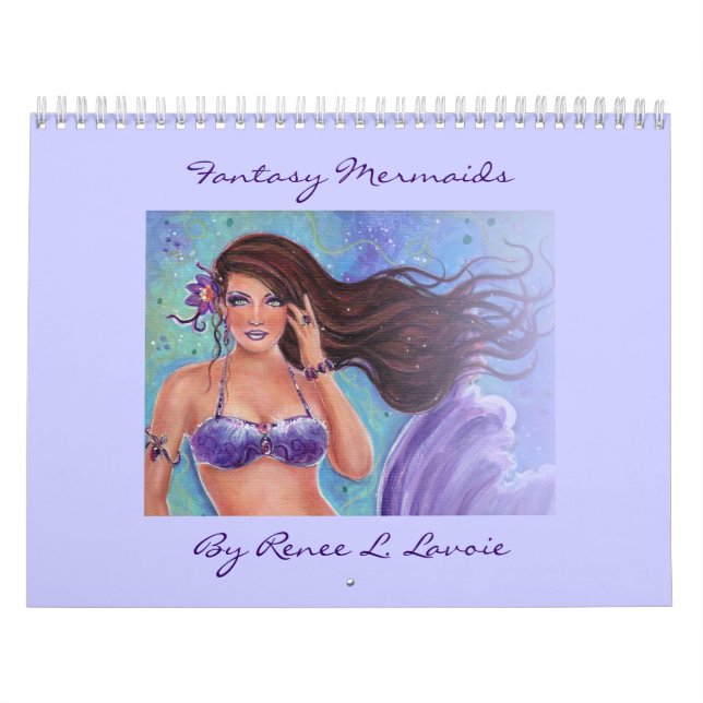2013 Fantasy Sjöjungfru Calender by Renee L. Lavoi Kalender (Omslag)