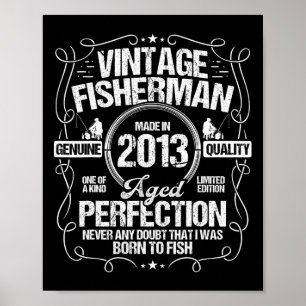 2013 Fiske Födelsedag För Fiskare 2013 År Född Poster