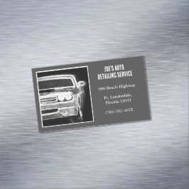 2013 Grått American Muscle Automotive Magnetiska Visitkort