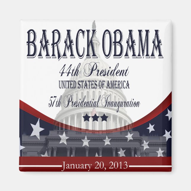 2013 Inaugural Obama Magnet (Framsidan)