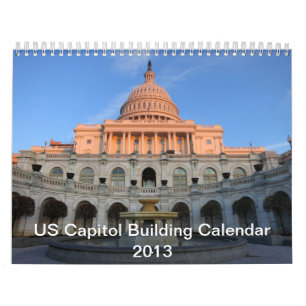 2013 (inte 2025) USA:s Byggnad Calendar Huvudstad Kalender