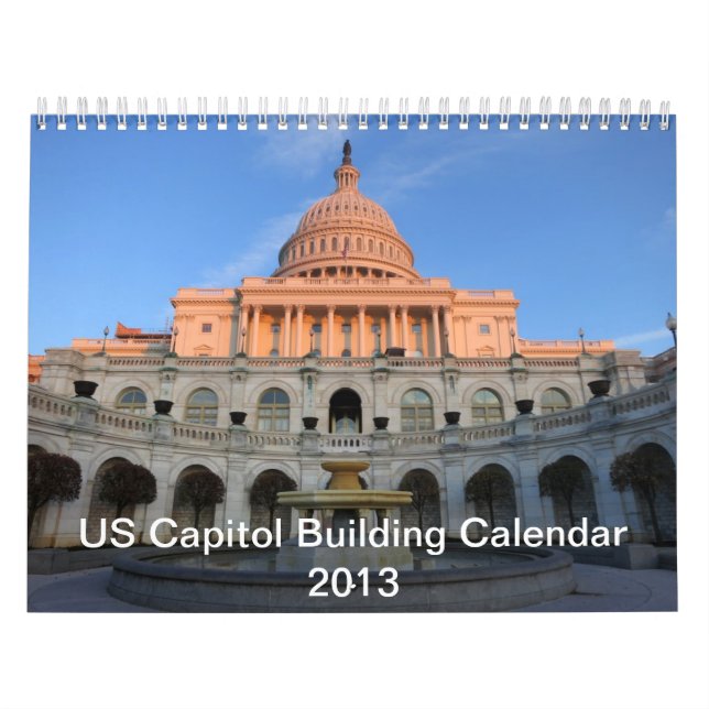 2013 (inte 2025) USA:s Byggnad Calendar Huvudstad Kalender (Omslag)