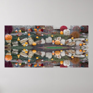 2013 Jack-o-Lanternor 24x12 Reflection Print Poster