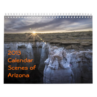 2013 kalender - platser av Arizona