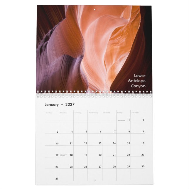 2013 kalender - platser av Arizona (Jan 2027)