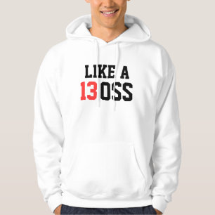 2013 kör vi denna något liknande som en chef hoodie