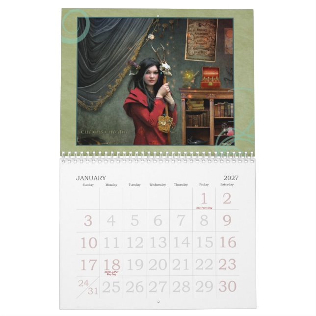 2013 kvinnlig av fantasikalender kalender (Jan 2027)