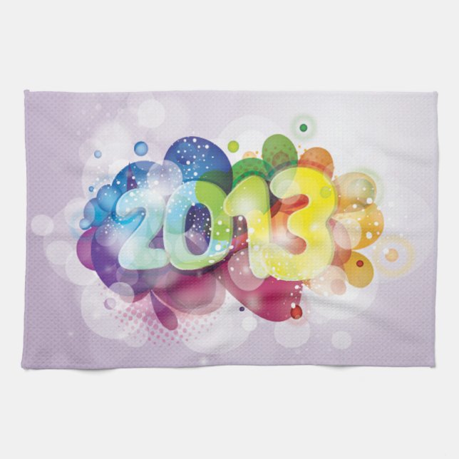 2013 nya år kökshandduk (Horisontell)