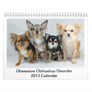 2013 tvångsmässiga Chihuahuaoordningkalender Kalender