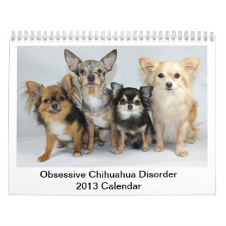 2013 tvångsmässiga Chihuahuaoordningkalender Kalender