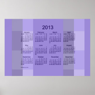 2013 Väggkalender Poster
