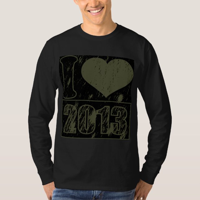 2013 - vintagen Snö - T-Shirt (Framsida)