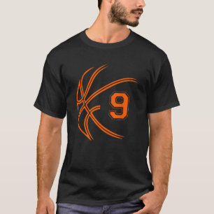 2014 9:e födelsedagen Basketboll 9 år gamla pojkar T Shirt