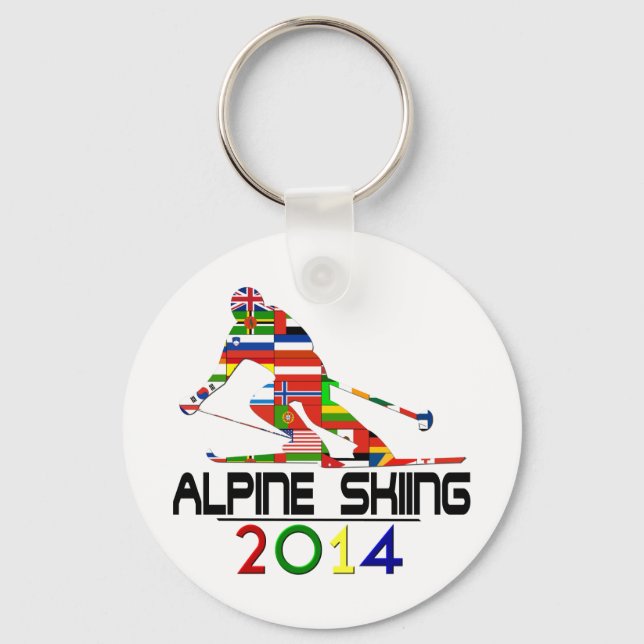 2014: Alpine Skiing Nyckelring (Framsida)