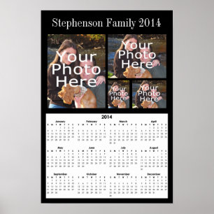 2014 beställnings- affisch för fotoCollagekalender