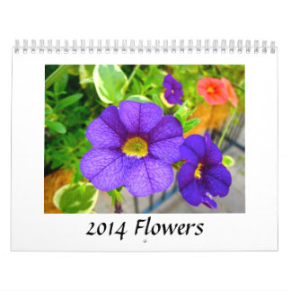 2014 blommor kalender