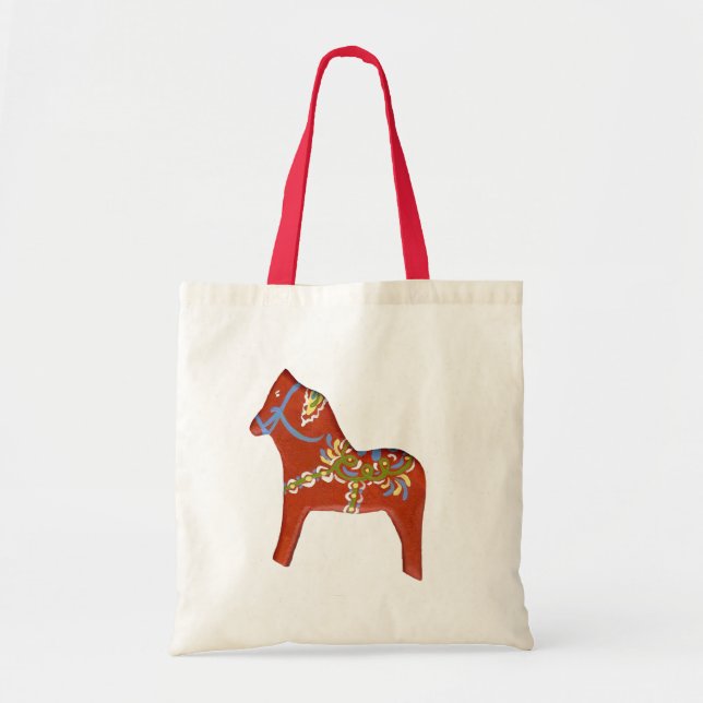 2014 Dala Horse #2 Tote Bag Tygkasse (Framsidan)