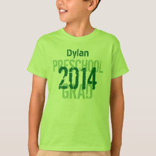 2014 eller ett år med Preschool New Grad Anpassni T Shirt