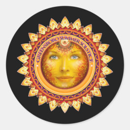 2014 Greensboro Summer Solstice Festival Souvenir Runt Klistermärke