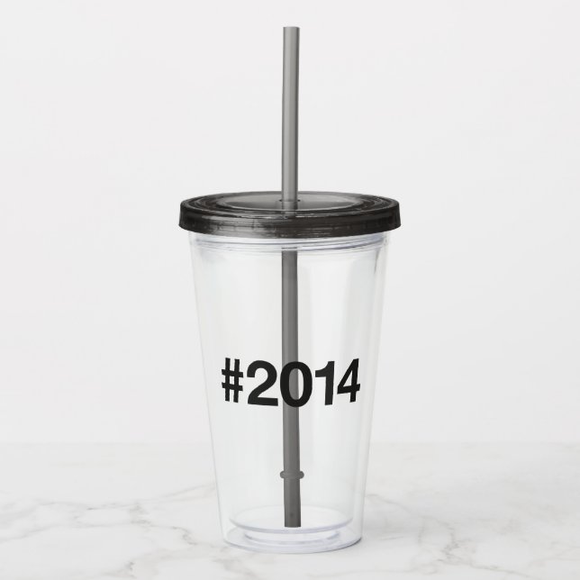 2014 Hashtag 11 födelsedagsdagen Take Away Mugg (Framsida)