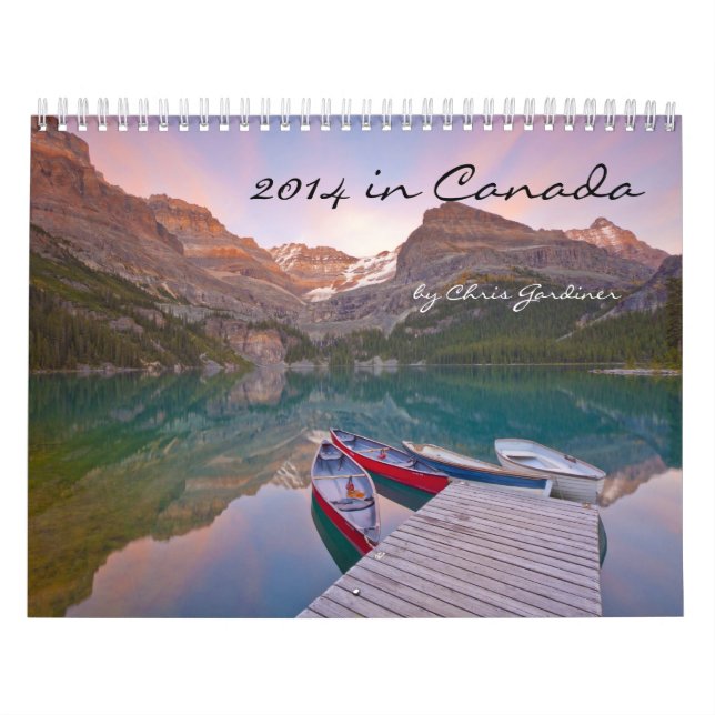 2014 kalender för 12 månad i Kanada Scenics (Omslag)