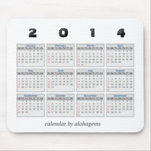 2014 kalender Mousepad Musmatta