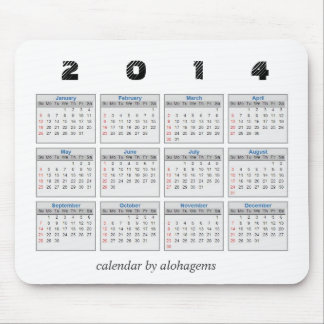 2014 kalender Mousepad Musmatta