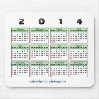 2014 kalender Mousepad Musmatta