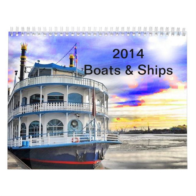 2014 kalenderfartyg och frakter kalender (Omslag)