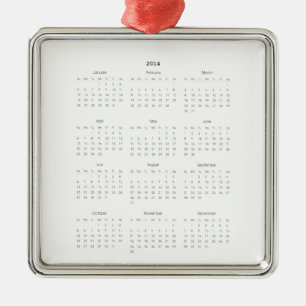 2014 kalendergåvor julgransprydnad metall
