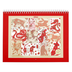 2014 kinesiska astrologikalender för nytt år kalender