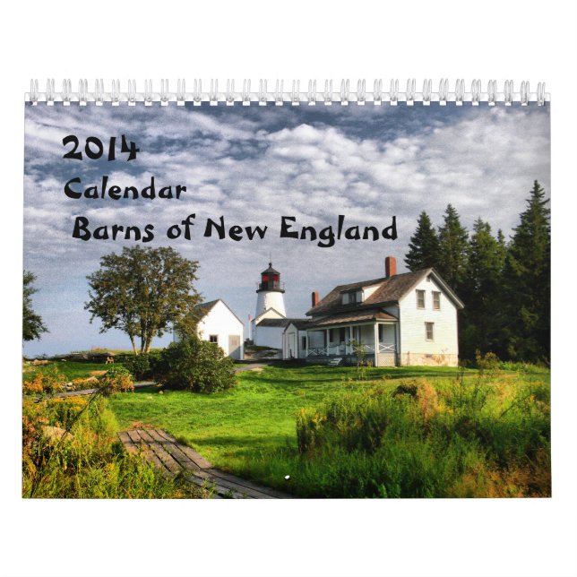 2014 ladugårdar av ny England-1 Kalender (Omslag)